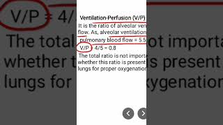 Ventilation Perfusion ratio [upl. by Lehacim]