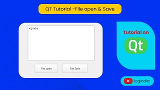 Qt C tutorial  File open and Save [upl. by Rabassa]