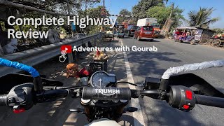 Triumph Scrambler 400X Detailed Highway Review Mileage Vibration Ride Quality Handling Racing🔥 [upl. by Marks]