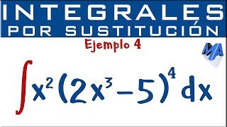 Integración por sustitución  Ejemplo 4  Multiplicación [upl. by Golliner]