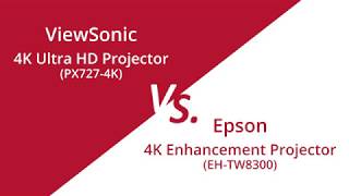 Comparison Video  ViewSonic Ultra HD DLP Projector vs 3LCD Ultra HD Projector [upl. by Rundgren]