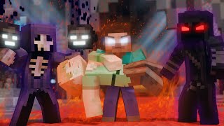 The Ultimate quotHEROBRINE LIFEquot Part 1  Minecraft Animation [upl. by Landahl]