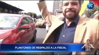 Plantones de respaldo a la Fiscal Diana Salazar 24424TC [upl. by Yziar132]