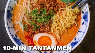 10Minute Tantanmen EASY Homemade Ramen from Scratch at Home [upl. by Walther783]