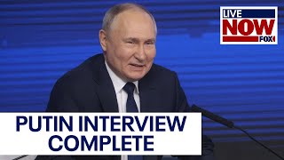 Putin Tucker Carlson interview complete Kremlin confirms  LiveNOW from FOX [upl. by Kcoj]