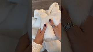 Viral hm winter fluffy coat ootd outfitoftheday hm hmwomen unpacking winterfashion style [upl. by Nilerual]