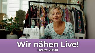 Live Nähen  Schöne Abschlüsse mit der Overlock [upl. by Airemahs869]