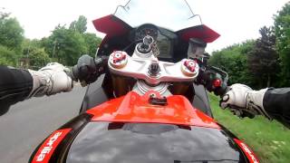 2012 Aprilia RSV4 Factory APRC Wheelie [upl. by Stanfield]