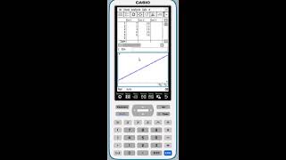 fxCG500 Creating a Table and Finding a Regression [upl. by Browning402]