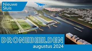 Dronebeelden Nieuwe Sluis Terneuzen augustus 2024 [upl. by Anitram]