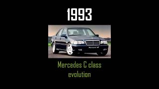 Mercedes C class Evolution 19822021 cars mercedes carhistory viral cclass [upl. by Ecnarretal]