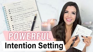 How to Set Intentions  Powerful Intention Setting that CHANGED MY LIFE  Law of Attraction [upl. by Zennas]