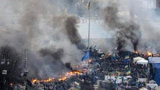 Molotov Cocktails Vs Water Cannon In Deadly Kiev Protests [upl. by Erodasi]