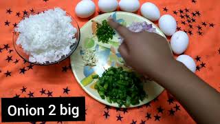 Egg Fried Rice  Recipe Video Sisters food Creations 1008 [upl. by Ely]