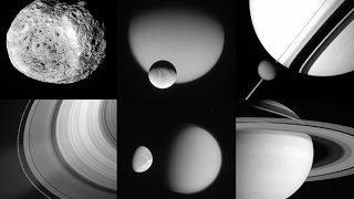 11 Years of Cassini Saturn Photos in 3 hrs 48 min [upl. by Ahsieym]