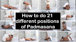 21 Padmasana or Lotus Yoga Pose Sequences 2  Advanced Padmasana practice  Chakra Yoga Vimal [upl. by Dougie]