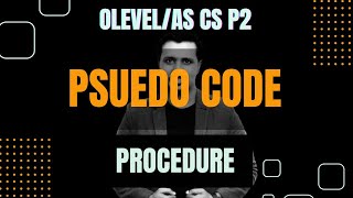 Function Procedure Subroutine  Pseudo code O Level [upl. by Novar]