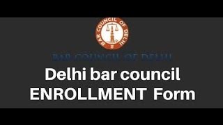 How to fill Delhi Bar Council Enrollment Form  Each and Every Detail  lawyer barcouncil viral [upl. by Arvind]