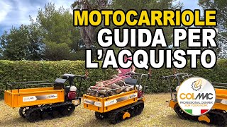 Motocarriola cingolata COLMAC come sceglierla consigli e soluzioni [upl. by Ardnajela]