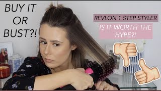 LIFE CHANGING HAIR DRYER  Revlon One Step Hair Dryer amp Styler First Impression [upl. by Voorhis]