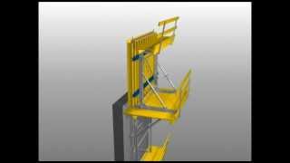 Innovative Climbing amp Rollback Wall Formwork System MF240 [upl. by Nennahs]