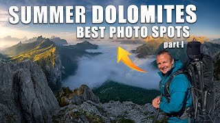 BEST PHOTO SPOTS in the Dolomites 2024 part I [upl. by Elysha924]