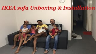 IKEA KIVIK Sofa Unboxing amp Installation  3 Seater Sofa Super Fun [upl. by Miguela653]