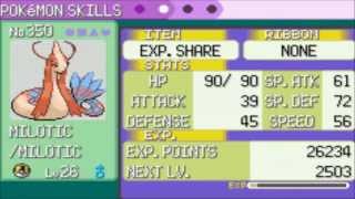 How to Evolve Feebas into a Milotic Emerald Ruby Sapphire [upl. by Kcirrej189]