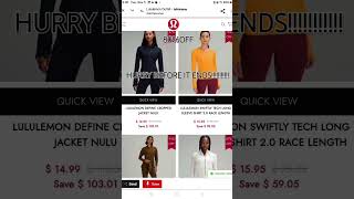 HURRY80OFFLULULEMONSALE [upl. by Aihsit851]