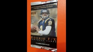 DREW BREES 2001 Upper Deck ROOKIE FX Original 2000 football pack [upl. by Eimmas]