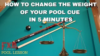 HOW TO ADJUST THE WEIGHT OF YOUR POOL CUE  Lighter or Heavier Cue in Just 5 Minutes Pool Lessons [upl. by Ailin]