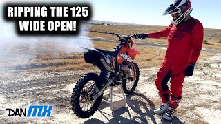 KTM 125SX FIRST RIDE  Funnest bike Ive ever rode [upl. by Otir]