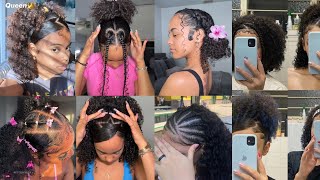 💖Easy Curly Summer hairstyles  hairstyles compilation🦋✨ [upl. by Ahslek]