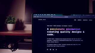 Cinematic Building Personal Website Using Vanilla HTMLCSS [upl. by Pease]