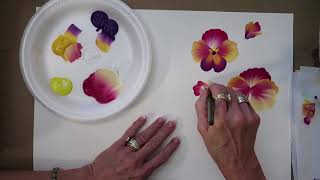 Learn to Paint  How to Paint PANSIES  Donna Dewberry 2018 [upl. by Nnairet]