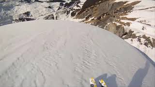 Skier falls off cliff [upl. by Vershen]