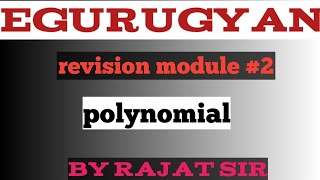 revision module 2 polynomial  quadratic eqation [upl. by Bren439]