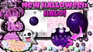 NEW HALLOWEEN HALO BADGE OUT 2023👻🎃 In Royale High  Halo theory  Royalloween update Roblox🎃🏰 [upl. by Dray]