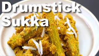 DRUMSTICK SUKKA  VEGAN RECIPE [upl. by Nivlak549]