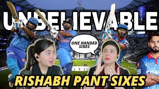 RISHABH PANT ONE HANDED Top 5 Best Sixes In Cricket History  Indian Batsman Rishabh Pant Sixes [upl. by Iel]