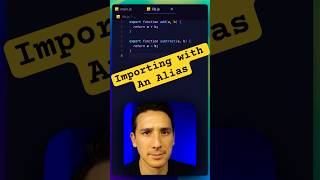 Importing with an Alias in JavaScript javascript javascripttutorial coding programming [upl. by Aseram852]