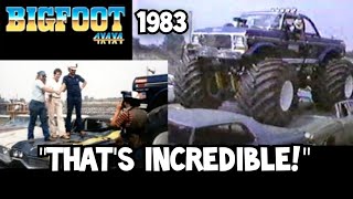 BIGFOOT on quotTHATS INCREDIBLEquot USA1 IN 1983 FULL FEATURE AND RACE [upl. by Anuaik736]