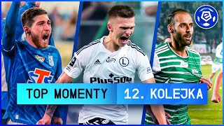 TOP MOMENTY 12 kolejki  Ekstraklasa  202223 Komentarz [upl. by Euqinotna]