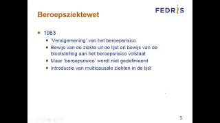 Actua beroepsziekten  maladies professionnelles  webinar NLFR  09022021 [upl. by Denzil]