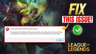 How to Fix League of Legends RiotClientServicesexe failed to start on PC [upl. by Vierno]