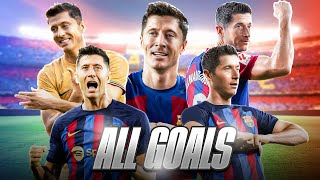 LEWANDOWSKI TODOS sus GOLES en LALIGA EA SPORTS [upl. by Hesther]