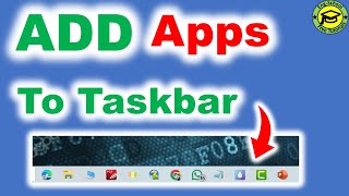 How to Add Apps to Taskbar on Windows 11 or 10 PC [upl. by Raddy]