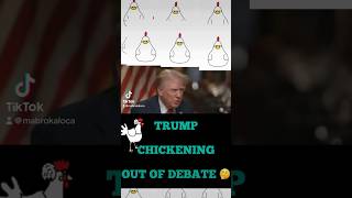 Trump I chickening out Afraid of Debating KAMALA Trump having cold feet 🤓🤓🤓🤔🤔🤔🤓🤓shorts [upl. by Anauq]