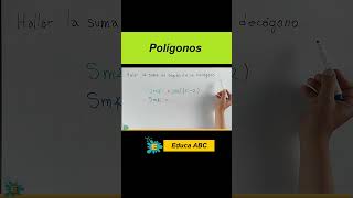 Ejercicio de ángulo en un polígono maths matematicas mathproblem [upl. by Ativad811]