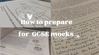 GCSE MOCKS how to prepare what to do during before and after to get top grades [upl. by Remmus]